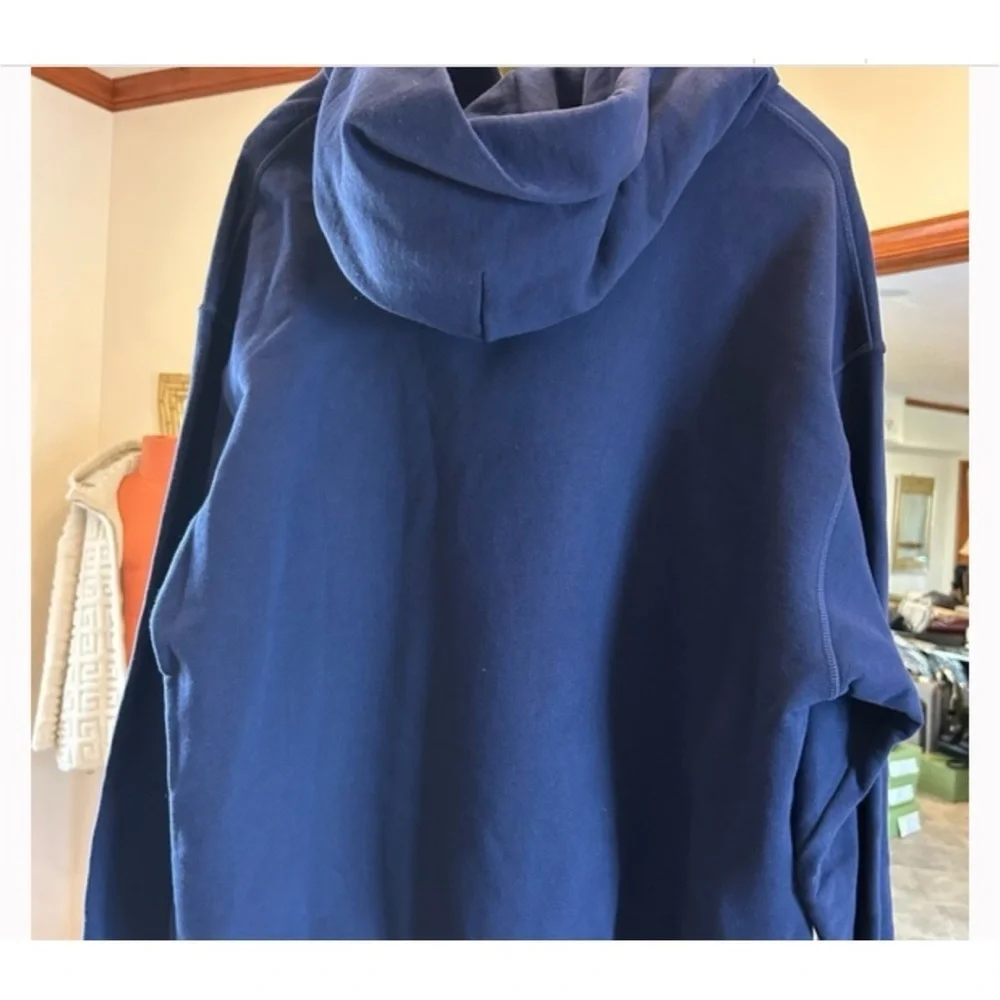 Gucci cotton jersey, hooded sweatshirt with yellow logo, embroidery size L